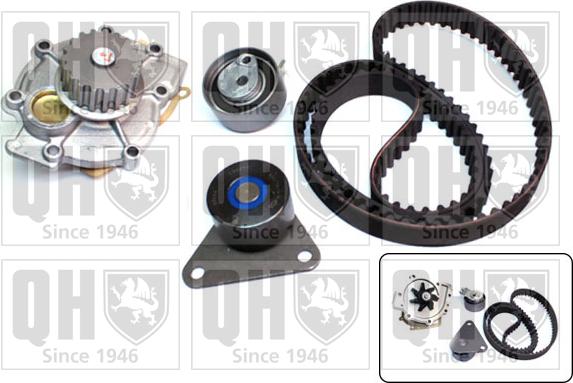 Quinton Hazell QBPK6150 - Water Pump & Timing Belt Set autospares.lv