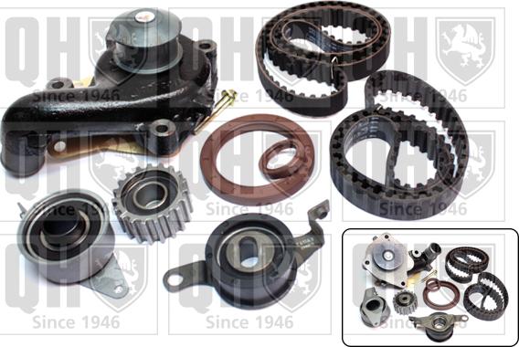 Quinton Hazell QBPK1560 - Water Pump & Timing Belt Set autospares.lv