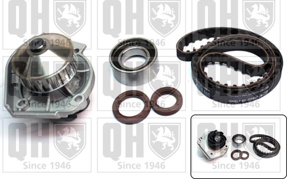 Quinton Hazell QBPK1580 - Water Pump & Timing Belt Set autospares.lv