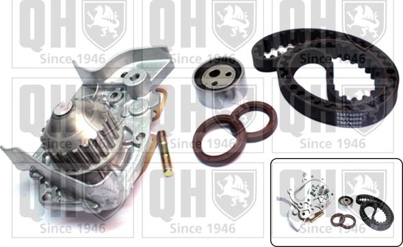 Quinton Hazell QBPK1222 - Water Pump & Timing Belt Set autospares.lv