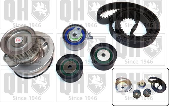 Quinton Hazell QBPK2591 - Water Pump & Timing Belt Set autospares.lv