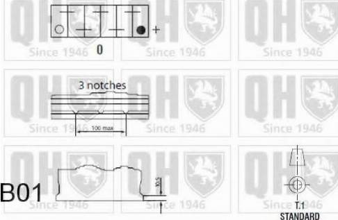 Quinton Hazell QBT638C - Starter Battery autospares.lv