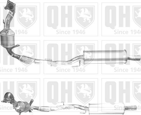 Quinton Hazell QCAT92092H - Catalytic Converter autospares.lv