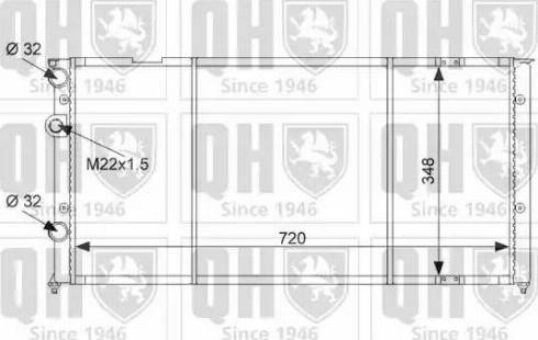 Quinton Hazell QER1476 - Radiator, engine cooling autospares.lv