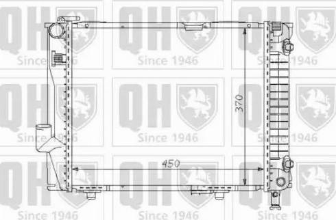 Quinton Hazell QER1731 - Radiator, engine cooling autospares.lv