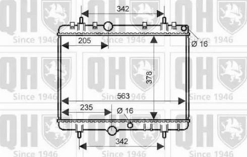 Quinton Hazell QER2290 - Radiator, engine cooling autospares.lv