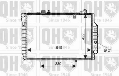 Quinton Hazell QER2238 - Radiator, engine cooling autospares.lv