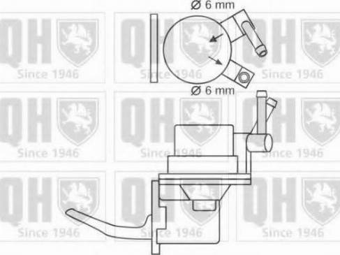 Quinton Hazell QFP61 - Fuel Pump autospares.lv