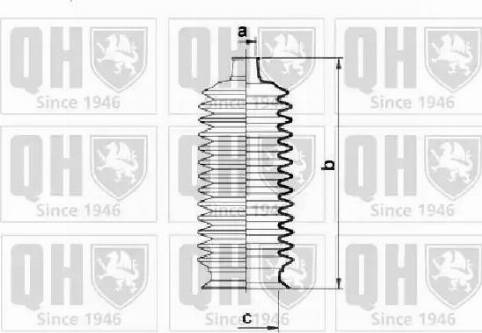 Quinton Hazell QG1404 - Bellow Set, steering autospares.lv