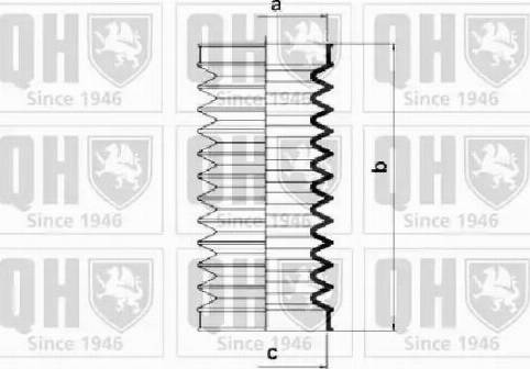 Quinton Hazell QG1423 - Bellow Set, steering autospares.lv