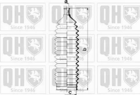 Quinton Hazell QG1505 - Bellow Set, steering autospares.lv