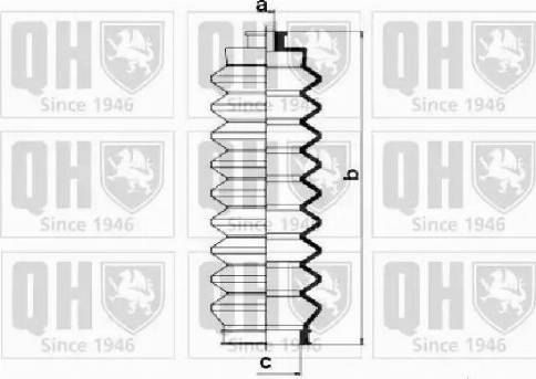 Quinton Hazell QG1043 - Bellow Set, steering autospares.lv