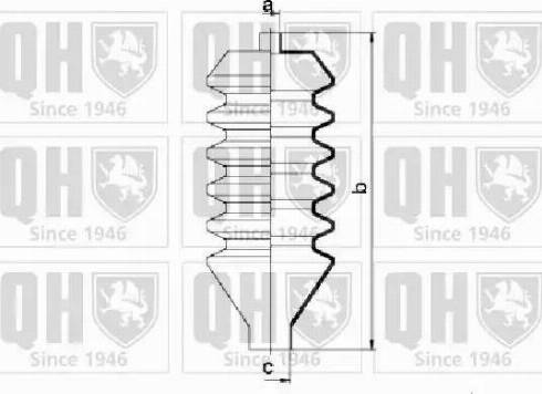 Quinton Hazell QG1010 - Bellow, steering autospares.lv