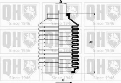 Quinton Hazell QG1083 - Bellow, steering autospares.lv