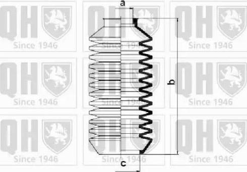 Quinton Hazell QG1078 - Bellow, steering autospares.lv