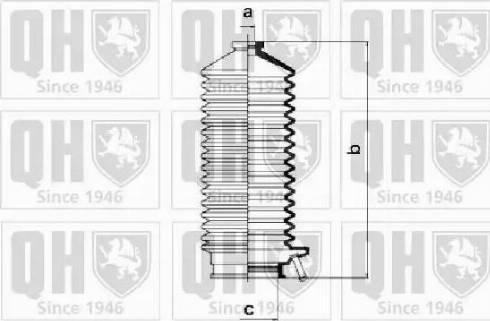 Quinton Hazell QG1234 - Bellow Set, steering autospares.lv