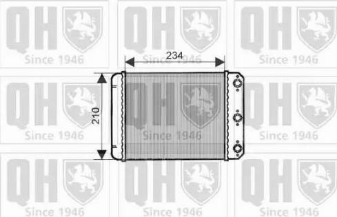 Quinton Hazell QHR2150 - Heat Exchanger, interior heating autospares.lv