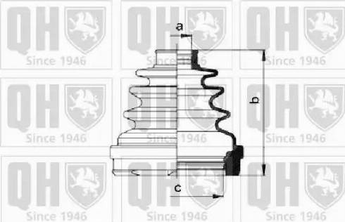 Quinton Hazell QJB959 - Bellow, drive shaft autospares.lv