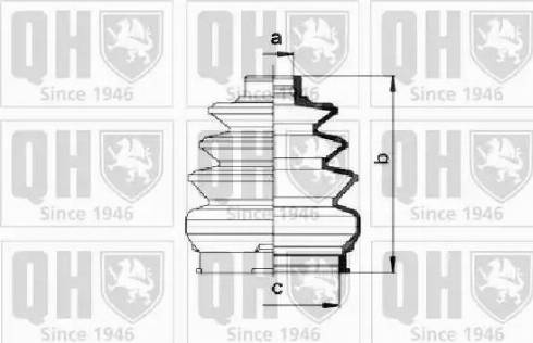 Quinton Hazell QJB968 - Bellow, drive shaft autospares.lv