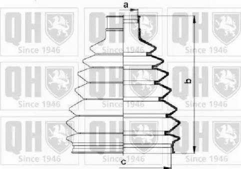 Quinton Hazell QJB908 - Bellow, drive shaft autospares.lv