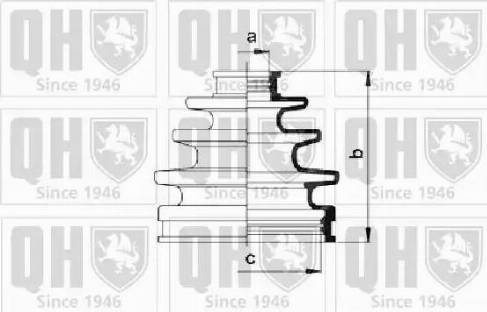 Quinton Hazell QJB927 - Bellow, drive shaft autospares.lv