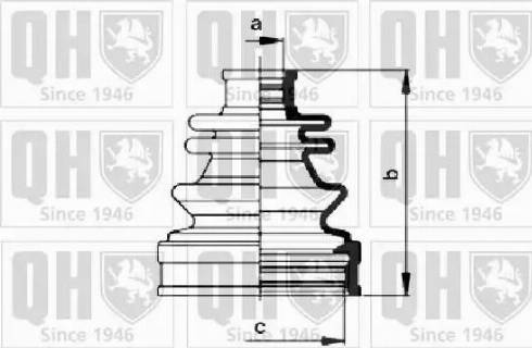 Quinton Hazell QJB977 - Bellow, drive shaft autospares.lv