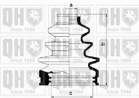 Quinton Hazell QJB499 - Bellow, drive shaft autospares.lv