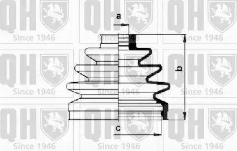 Quinton Hazell QJB494 - Bellow, drive shaft autospares.lv