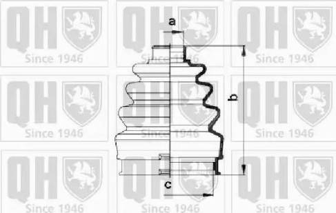 Quinton Hazell QJB403 - Bellow, drive shaft autospares.lv