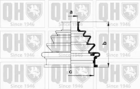 Quinton Hazell QJB482 - Bellow, drive shaft autospares.lv