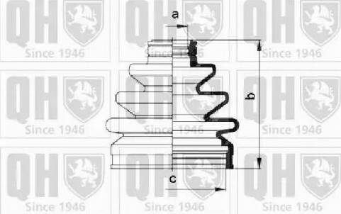 Quinton Hazell QJB477 - Bellow, drive shaft autospares.lv