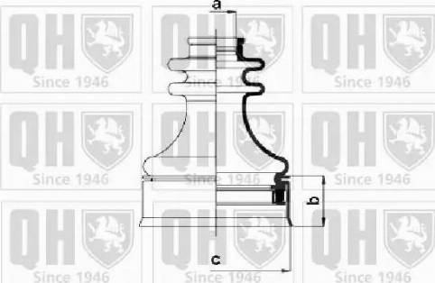 Quinton Hazell QJB568 - Bellow, drive shaft autospares.lv