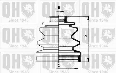 Quinton Hazell QJB532 - Bellow, drive shaft autospares.lv