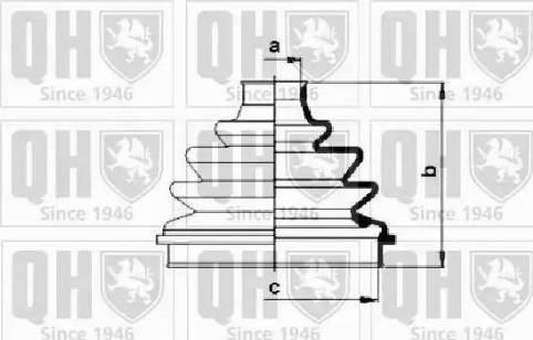 Quinton Hazell QJB575 - Bellow, drive shaft autospares.lv