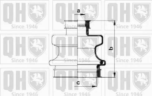 Quinton Hazell QJB601 - Bellow, drive shaft autospares.lv