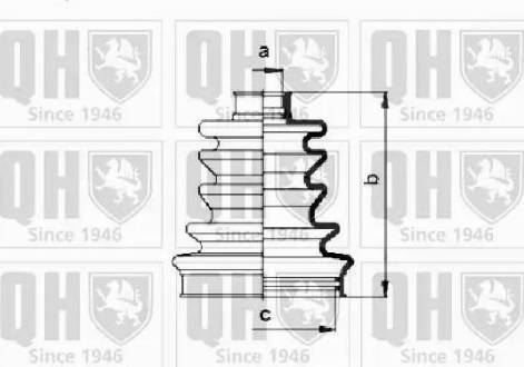 Quinton Hazell QJB683 - Bellow, drive shaft autospares.lv