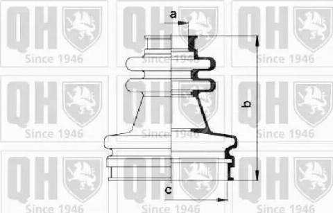 Quinton Hazell QJB633 - Bellow, drive shaft autospares.lv