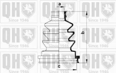 Quinton Hazell QJB194 - Bellow, drive shaft autospares.lv