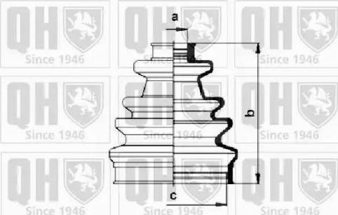 Quinton Hazell QJB153 - Bellow, drive shaft autospares.lv