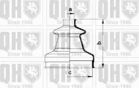 Quinton Hazell QJB1041 - Bellow, drive shaft autospares.lv