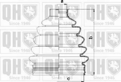 Quinton Hazell QJB1063 - Bellow, drive shaft autospares.lv