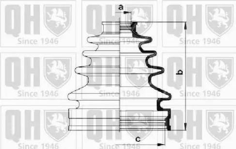 Quinton Hazell QJB1029 - Bellow, drive shaft autospares.lv