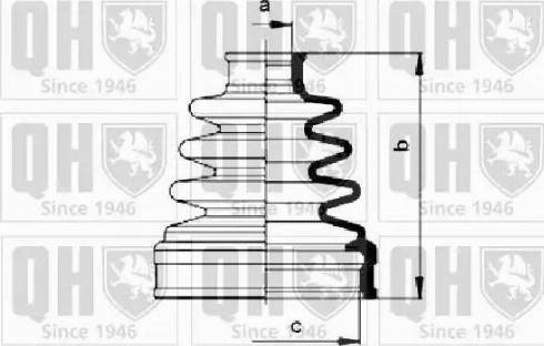 Quinton Hazell QJB1020 - Bellow, drive shaft autospares.lv