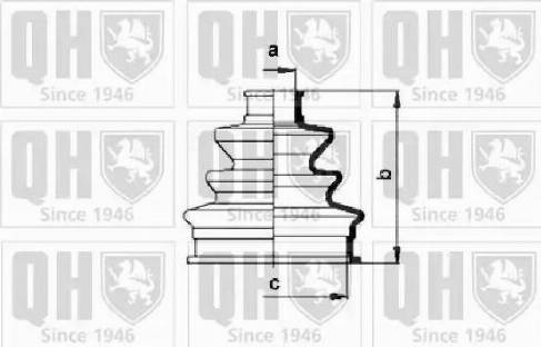 Quinton Hazell QJB119 - Bellow, drive shaft autospares.lv