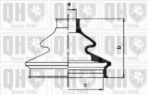 Quinton Hazell QJB1158 - Bellow, drive shaft autospares.lv