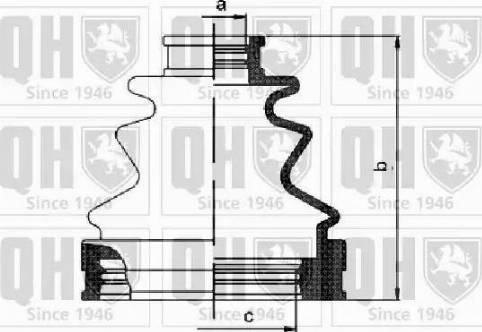 Quinton Hazell QJB1157 - Bellow, drive shaft autospares.lv