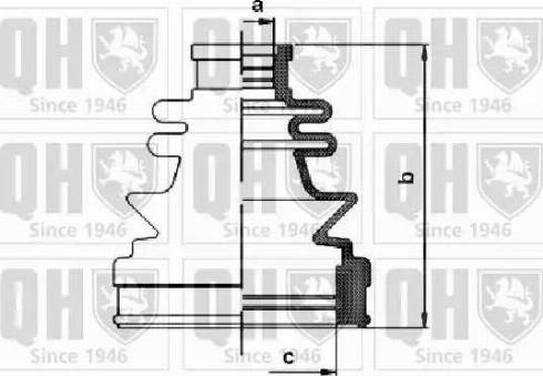 Quinton Hazell QJB1109 - Bellow, drive shaft autospares.lv