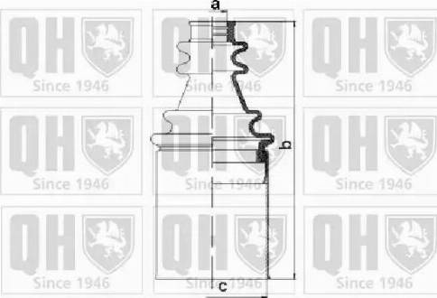 Quinton Hazell QJB1127 - Bellow, drive shaft autospares.lv