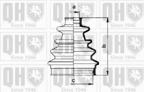 Quinton Hazell QJB130 - Bellow, drive shaft autospares.lv