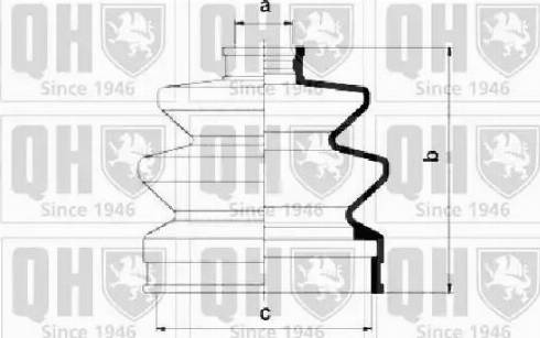 Quinton Hazell QJB131 - Bellow, drive shaft autospares.lv